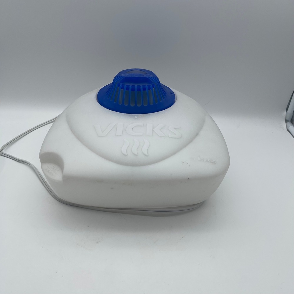 Vicks Warm Steam Vaporizer Humidifier Kaz V150SGN White Blue 1.5 Gallon Tank